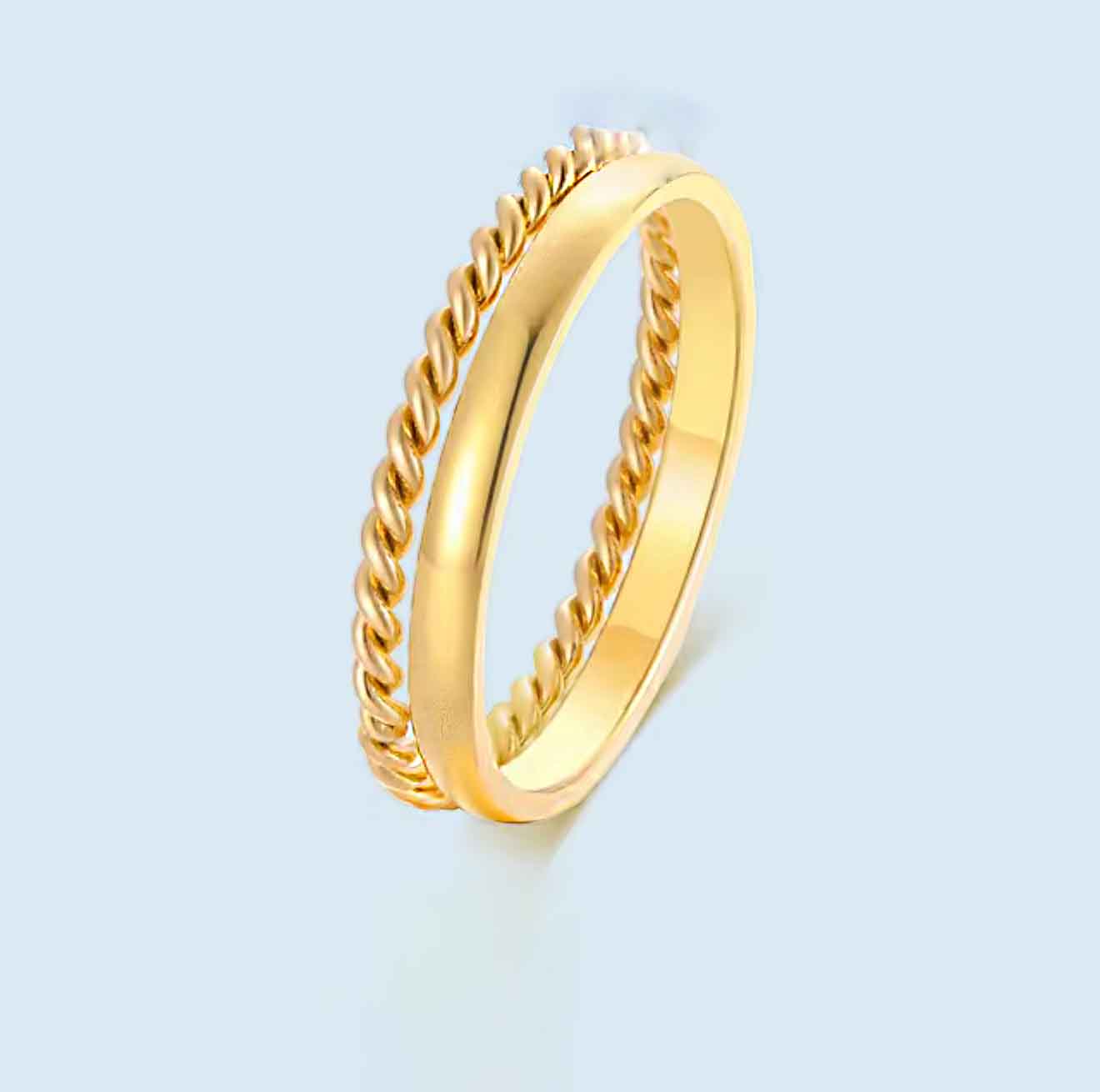 Gold Minimalist Stacking Rings