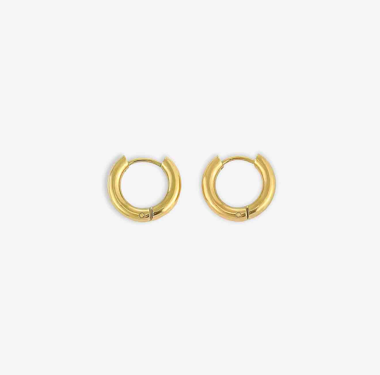 Premium quality waterproof gold plated geometric ear clips, affordable and stylish