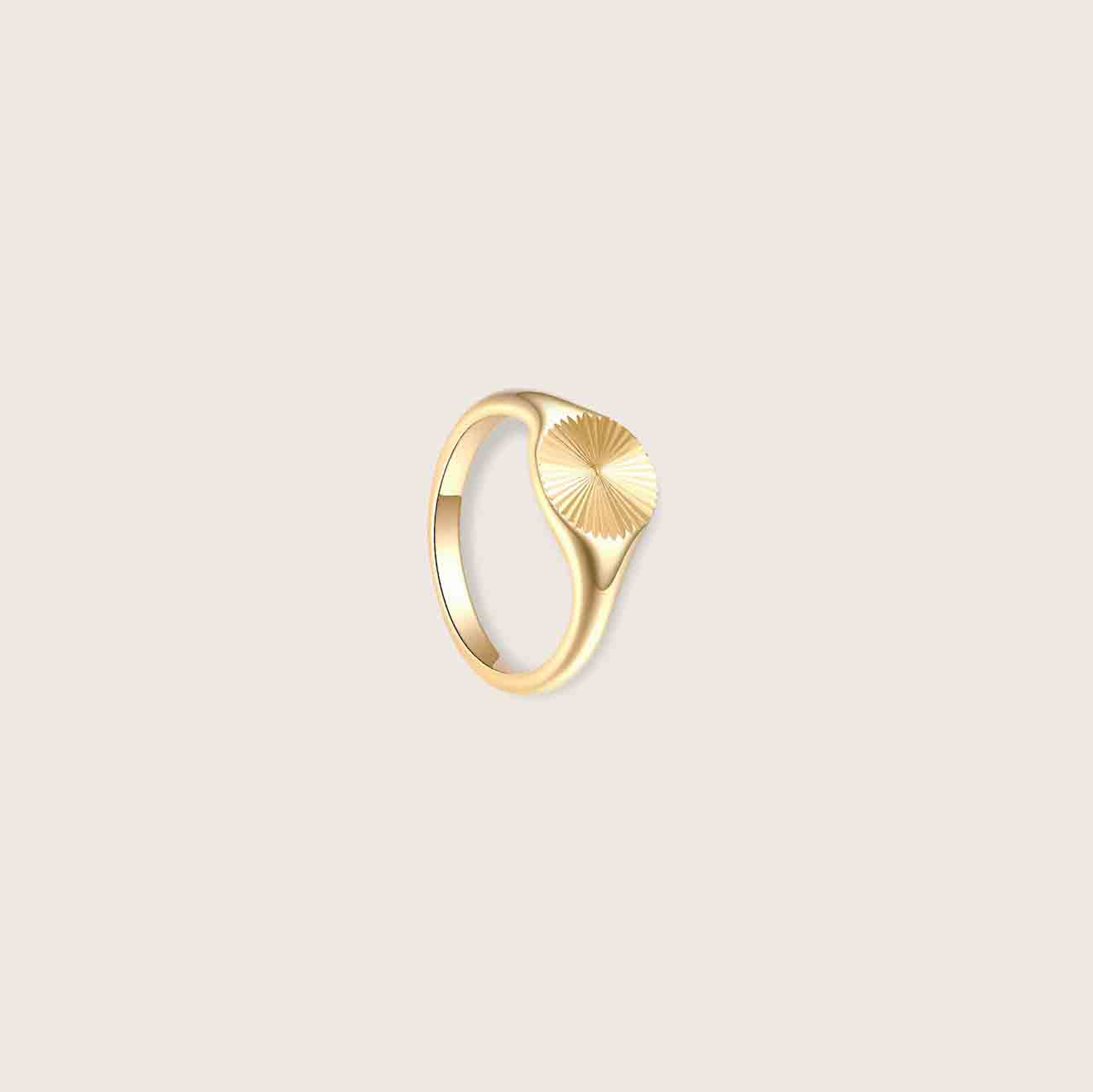 Geometric Gold Statement Ring